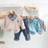 Spring and Autumn Boys Long Sleeve Set Two-Piece Set
